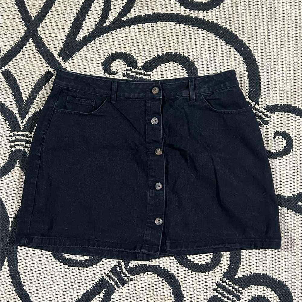 SHEIN Black Jean Skirt